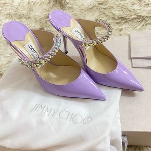 Jimmy Choo Bing 100 Crystal Heels in Wisteria